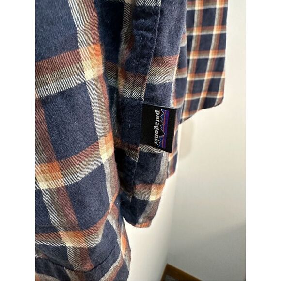 Patagonia organic cotton mens plaid button down shirt 2 pockets size XL #37-0934 - Picture 4 of 7